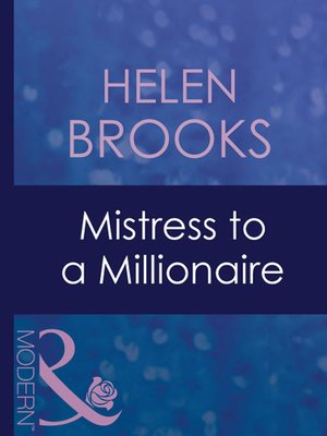 cover image of Mistress to a Millionaire